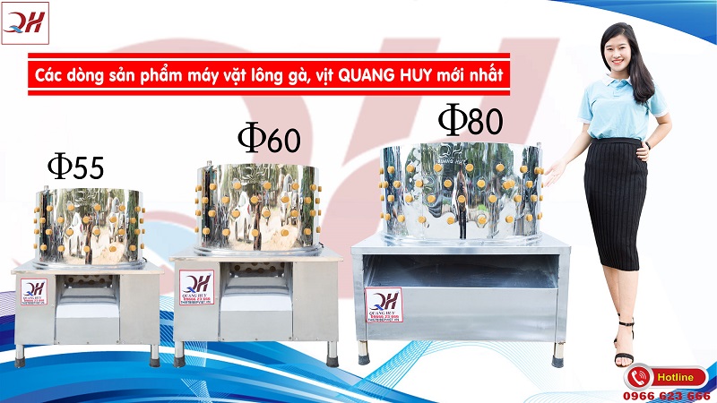 Những mẫu máy vặt lông gà Quang Huy hiện có 